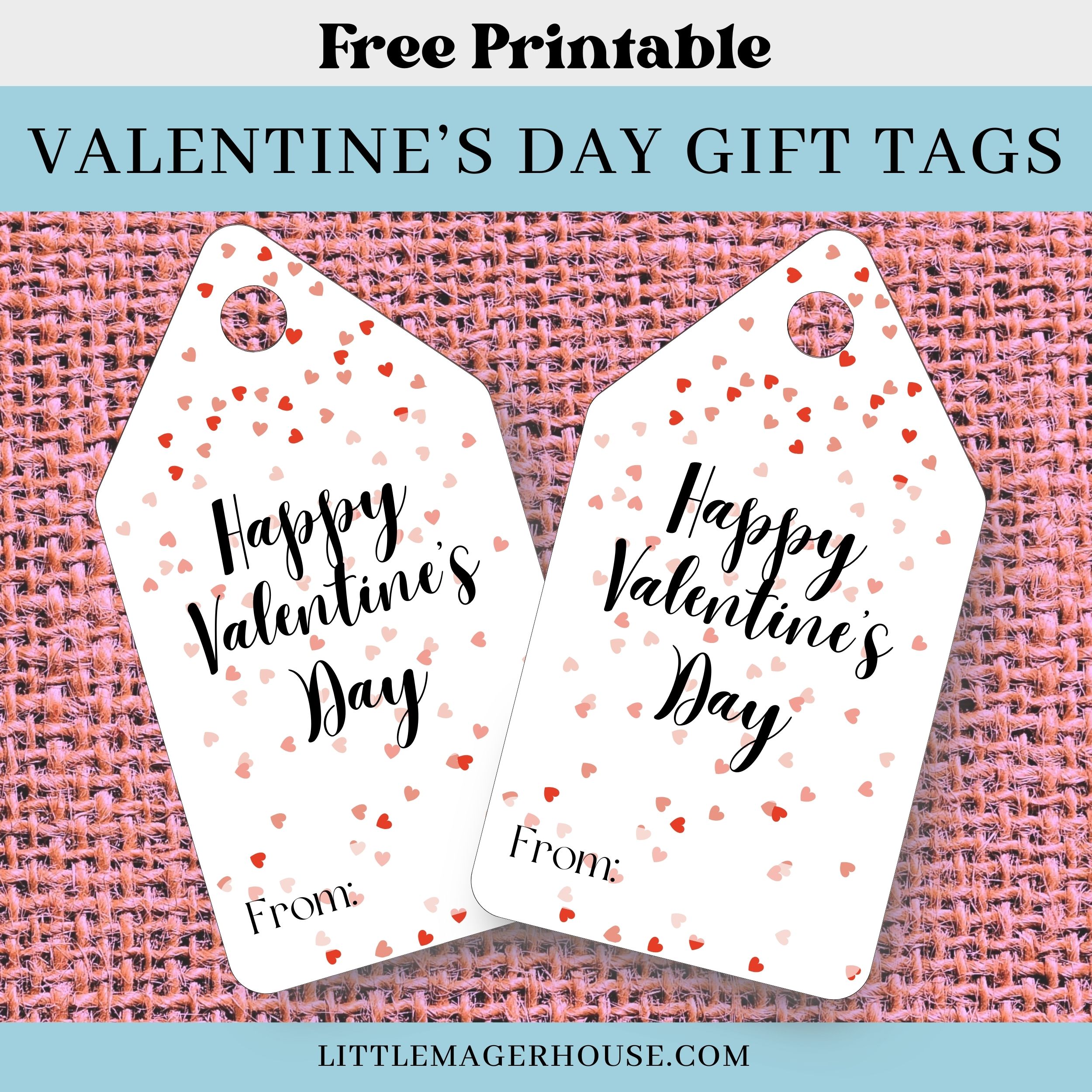 valentine tags free printable valentine's day gift tags: multiple